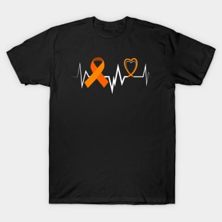 Heartbeat Products Leukemia Ribbon Leukemia Awareness T-Shirt